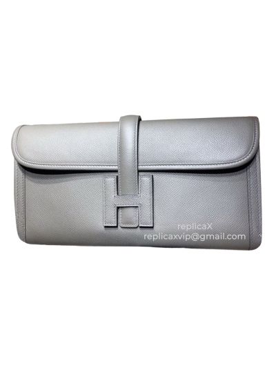 Hermes Jige 29 Hand Stitched Epsom Leather Clutch Bag 521605