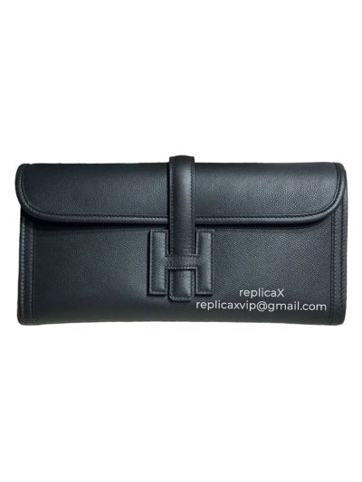 Hermes Jige 29 Hand Stitched Epsom Leather Clutch Bag 521607