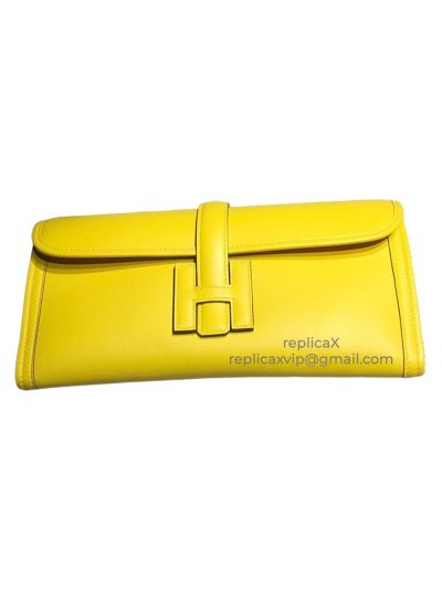 Hermes Jige 29 Hand Stitched Epsom Leather Clutch Bag 521608