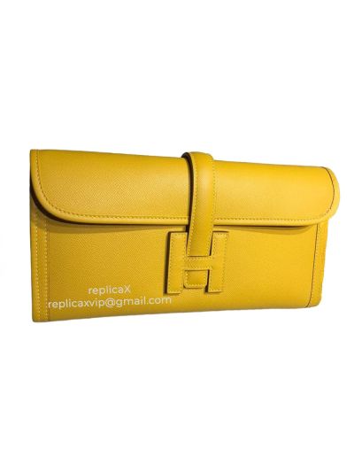 Hermes Jige 29 Hand Stitched Epsom Leather Clutch Bag 521594