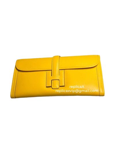 Hermes Jige 29 Hand Stitched Swift Leather Clutch Bag 521648