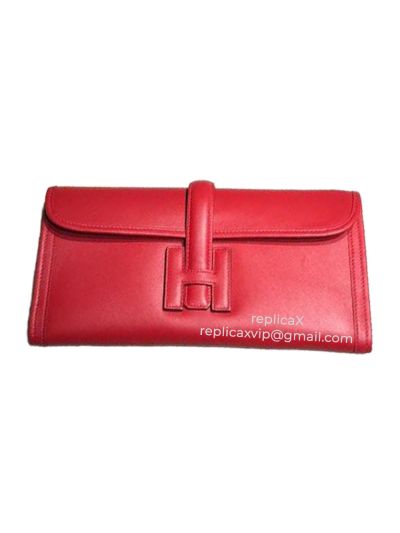 Hermes Jige 29 Hand Stitched Swift Leather Clutch Bag 521652