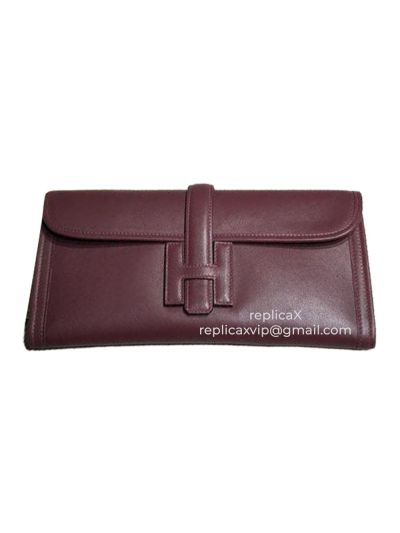 Hermes Jige 29 Hand Stitched Swift Leather Clutch Bag 521653