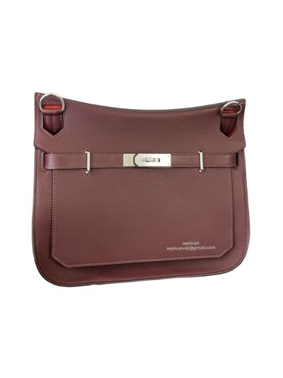 Hermes Jypsiere Bag Hermes VIP Vintage Jypsiere 28 Shoulder Bag Burgundy Leather 522732