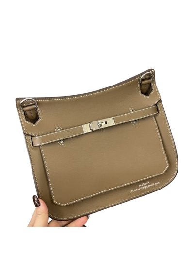 Hermes Jypsiere Bag Hermes VIP Vintage Jypsiere 28 Shoulder Bag Gray Leather 522731