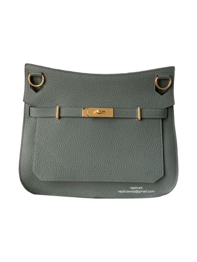 Hermes Jypsiere Bag Hermes VIP Vintage Jypsiere 28 Shoulder Bag Green Clemence Leather 522728