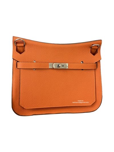 Hermes Jypsiere Bag Hermes VIP Vintage Jypsiere 28 Shoulder Bag Orange Clemence Leather 522775