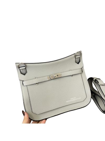 Hermes Jypsiere Bag Hermes VIP Vintage Jypsiere 28 Shoulder Bag White Clemence Leather 522727