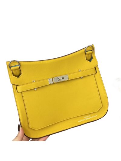 Hermes Jypsiere Bag Hermes VIP Vintage Jypsiere 28 Shoulder Bag Yellow Leather 522730