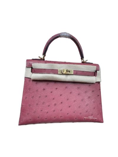 Hermes Kelly 25 Bag Purple Ostrich 25CM 524950