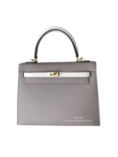 Hermes Kelly 25 Hand Stitched Epsom Top Handle Bag 25CM 522076