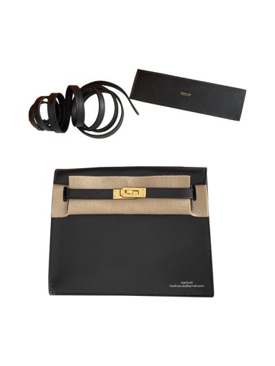 Hermes Kelly Danse II 22CM Black Evercolor Bag 524065