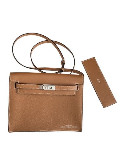 Hermes Kelly Danse II 22CM Brown Evercolor Bag 524073