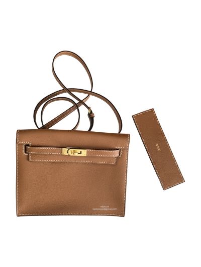 Hermes Kelly Danse II 22CM Brown Evercolor Bag 524074