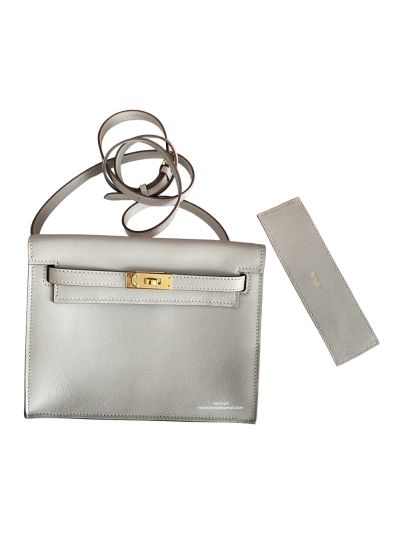 Hermes Kelly Danse II 22CM Cream Evercolor Bag 524071