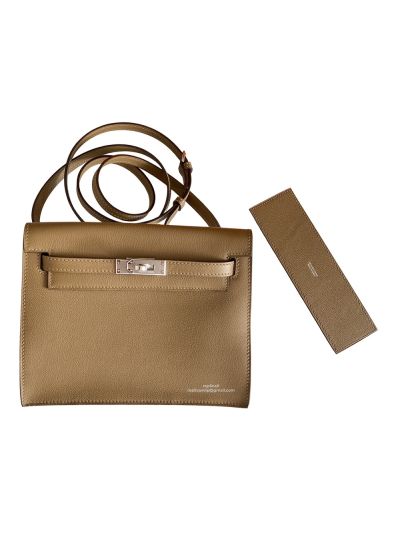 Hermes Kelly Danse II 22CM Gray Evercolor Bag 524067