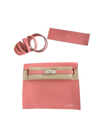 Hermes Kelly Danse II 22CM Pink Evercolor Bag 524061