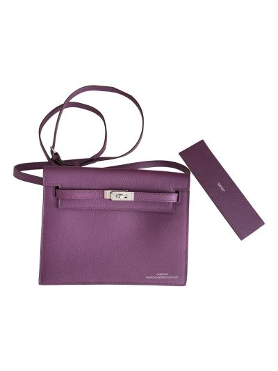 Hermes Kelly Danse II 22CM Purple Evercolor Bag 524079