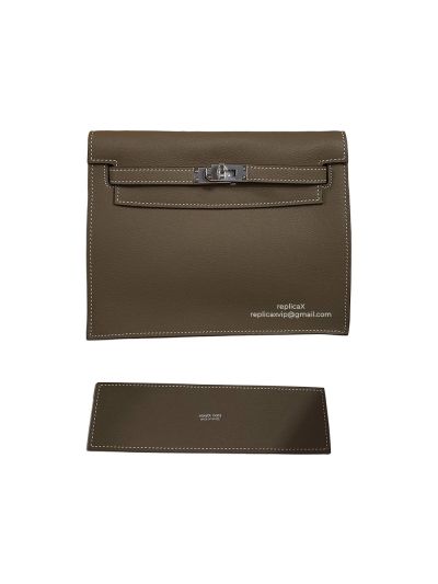 Hermes Kelly Danse II Bag Grey Evercolor Leather 22MM 522280