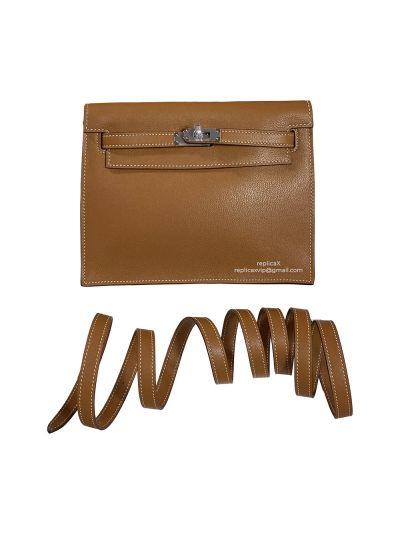 Hermes Kelly Danse II Bag Tan Evercolor Leather 22MM 522276