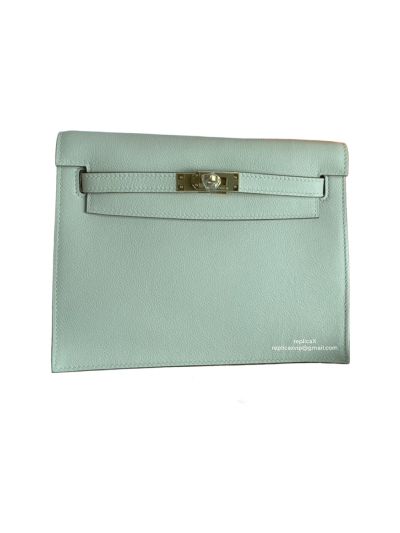 Hermes Kelly Danse II Belt Bag White Evercolor Gold 22CM 522558