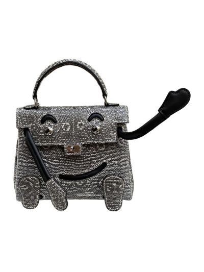 Hermes Kelly Doll Mini Idole Tote Bag Gray Lizard Leather 524019