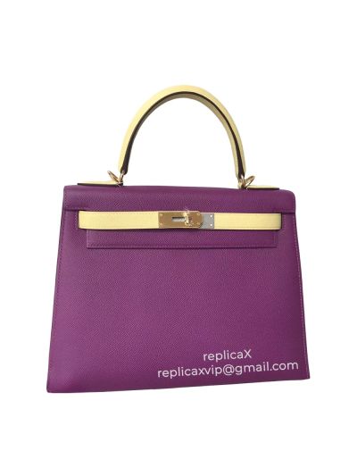 Hermes Kelly Double Epsom Leather Tote Bag 28CM 521611