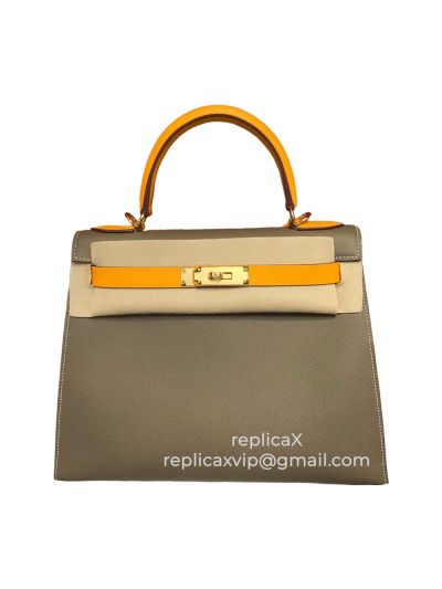 Hermes Kelly Double Epsom Leather Tote Bag 28CM 521679