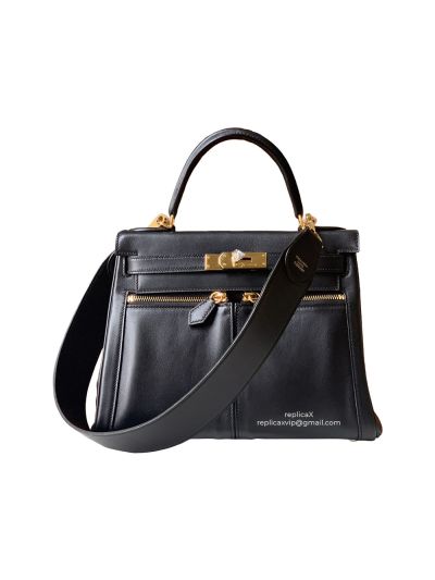 Hermes Kelly Lakis Retourne 28 Swift Leather Shoulder Bag 28CM 522117