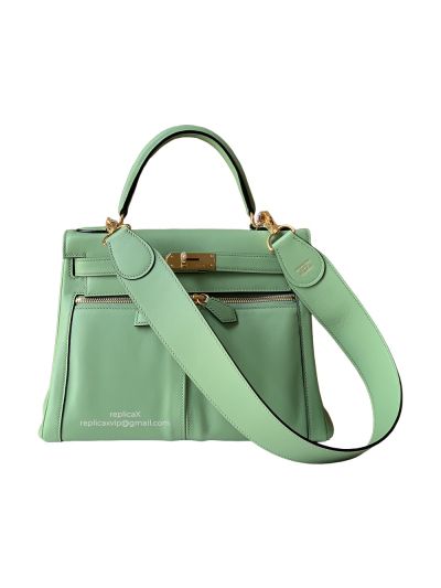 Hermes Kelly Lakis Retourne 28 Swift Leather Shoulder Bag 28CM 522121