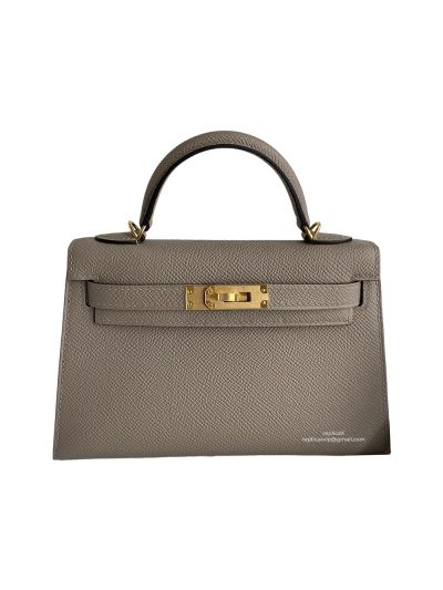 Hermes Kelly Mini Bag Gray Epsom 523998