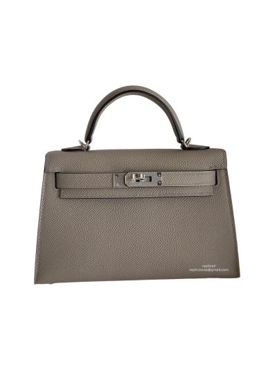 Hermes Kelly Mini Bag Gray Epsom 524001