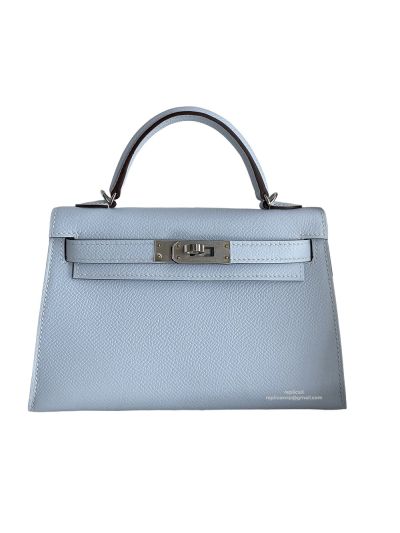 Hermes Kelly Mini Bag Light Blue Epsom 524006
