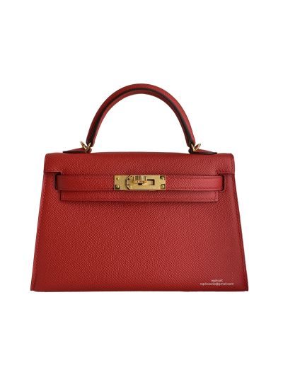 Hermes Kelly Mini Bag Red Epsom 524023