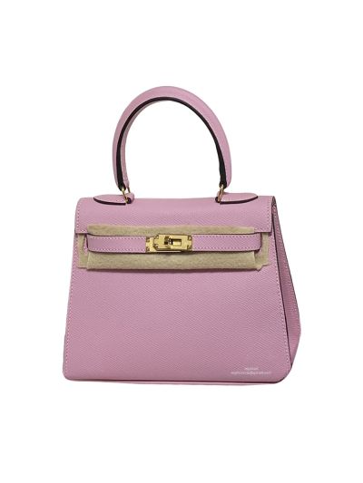 Hermes Kelly Mini Epsom Leather Bag Light Purple 20CM 524032