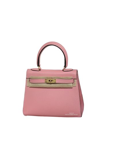 Hermes Kelly Mini Epsom Leather Bag Pink 20CM 524031