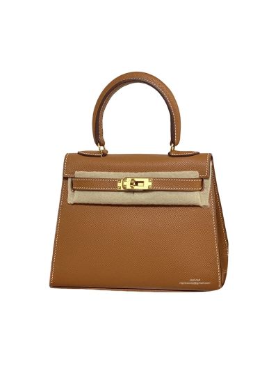 Hermes Kelly Mini Epsom Leather Bag Tan 20CM 524035