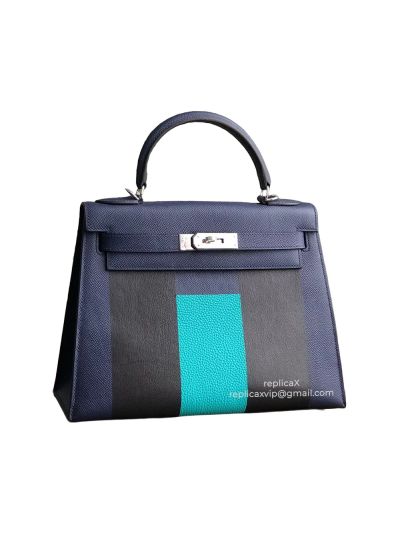 Hermes Kelly Multicolour Leather Tote Bag 28CM 521427