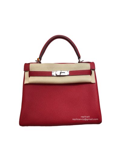 Hermes Kelly Togo Leather Top Handle Bag 28CM 522094