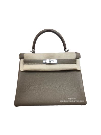 Hermes Kelly Togo Leather Top Handle Bag 28CM 522095