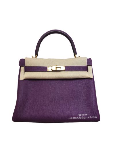 Hermes Kelly Togo Leather Top Handle Bag 28CM 522096