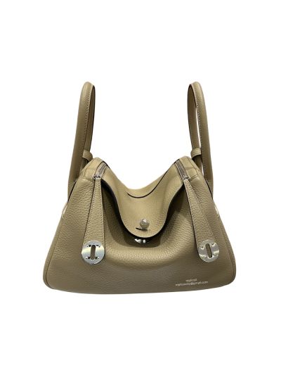 Hermes Lindy 26 Beige Calf Leather Shoulder Bag 26x18x14CM 523518