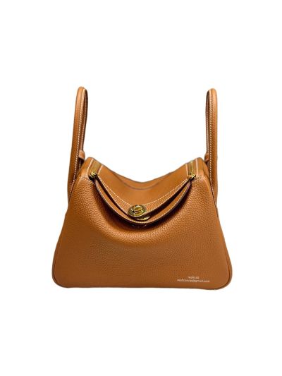 Hermes Lindy 26 Brown Calf Leather Shoulder Bag 26x18x14CM 523520