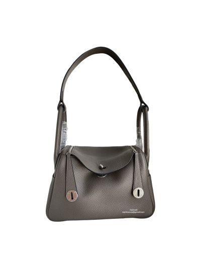 Hermes Lindy 26 Gray Togo Leather Bag 26CM 523534