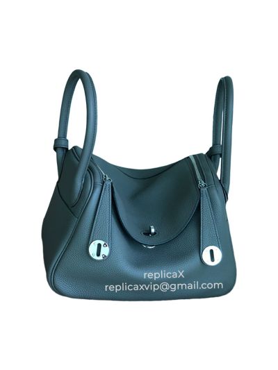 Hermes Lindy Hand Stitched Togo Leather Bag 521705