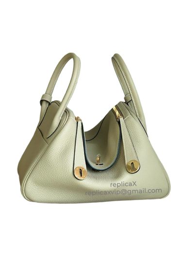 Hermes Lindy Hand Stitched Togo Leather Bag 521714