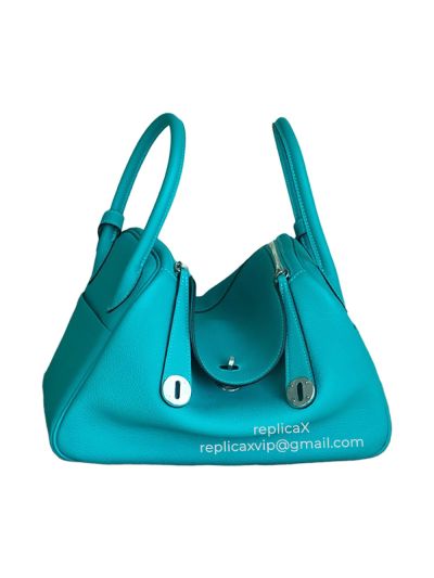 Hermes Lindy Hand Stitched Togo Leather Bag 521713