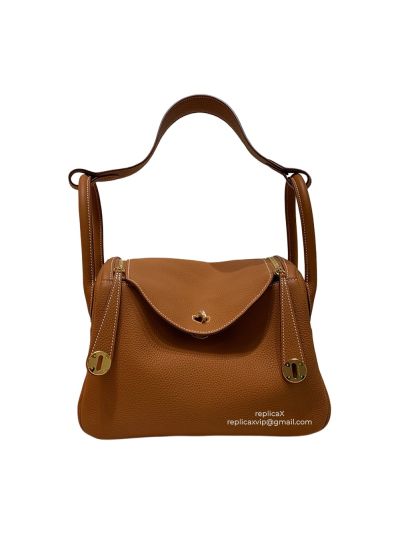 Hermes Lindy Togo Leather Hand Stitched Shoulder Bag 26CM 30CM 522023