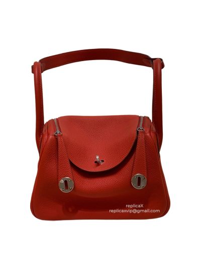Hermes Lindy Togo Leather Hand Stitched Shoulder Bag 26CM 30CM 522010