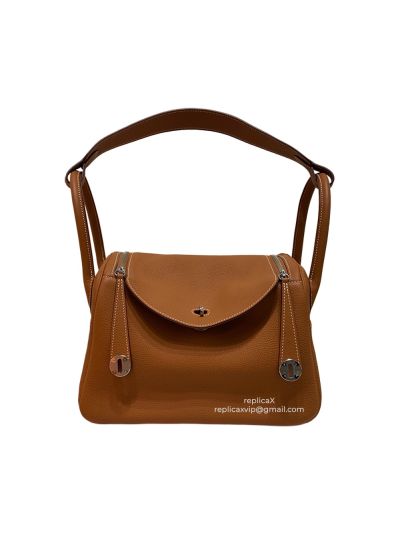 Hermes Lindy Togo Leather Hand Stitched Shoulder Bag 26CM 30CM 522027